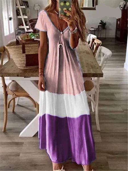 

new bohemian digital print v-neck short sleeve 2020 jumpsuit dress, White;black