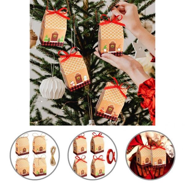

gift wrap cookie bag universal portable christmas present baking treat package box snack boxes candy bags 24 set