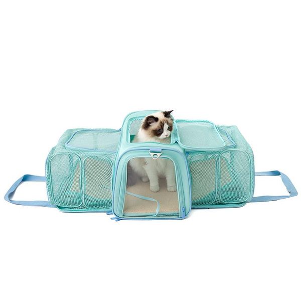 

cat carriers,crates & houses expandable pet carrier backpack oxford bag house for transporting dog puppies foldable travel hiking walking ou