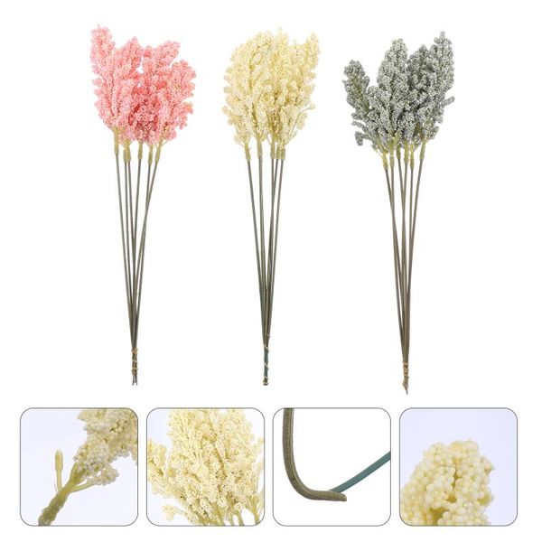 

decorative flowers & wreaths 18pcs wheat ear decoration autumn arrangements