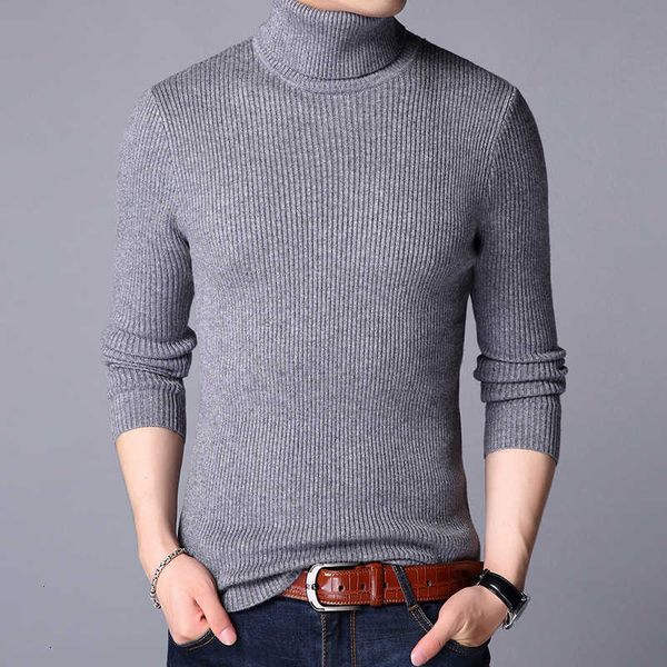 

men's sweaters casual autumn and winter korean knitted bottoming shirt wild fashion turtleneck men sweater 4tfm, White;black