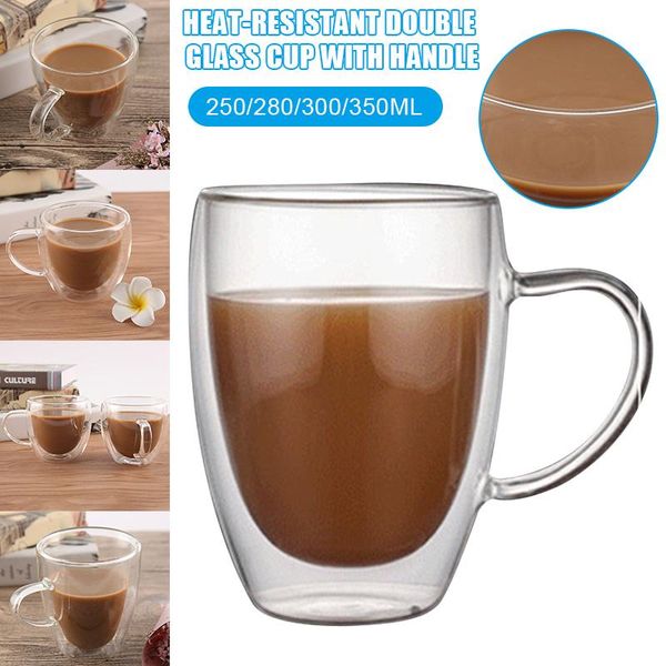

double wall insulated glasses espresso mugs borosilicate glass cups a1 wine