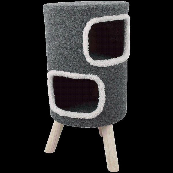 

cat beds & furniture wood cat's tree scratcher tower condo scratch post jumping toy ladder kitten pet house hammock winter nest qoo50mw
