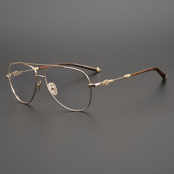 

american double beam pilot toad glasses are trendy versatile. classic large face men's and women's decorative spectacle frame, White;black