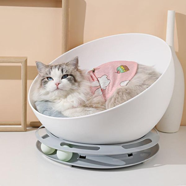 

cat beds & furniture bed hemispherical turntable nest plastic tunnel toy pet cats