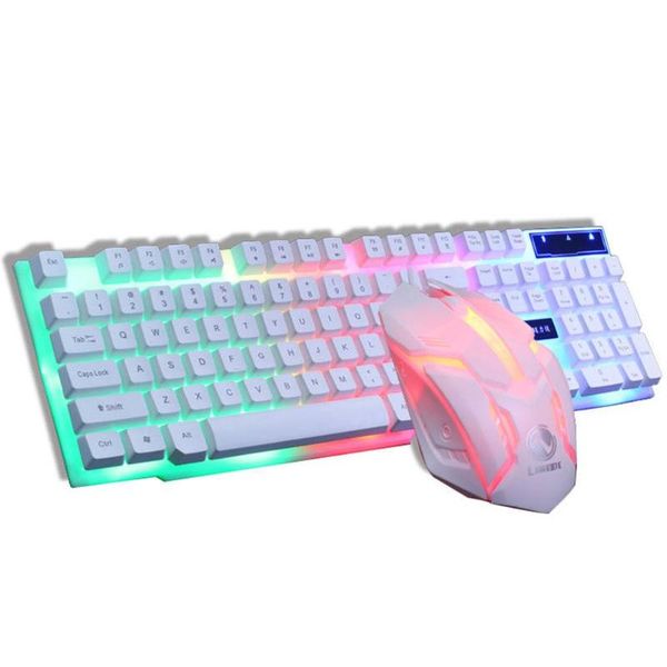 

keyboard mouse combos game wired usb pc gamer suspension mechanical feel keypad + set poelectric lapcomputer backlit