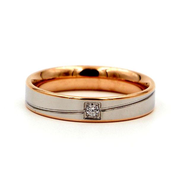 

wedding rings fashion stainless steel lover crystal square engagement women man rose gold color party valentine's day gift, Slivery;golden