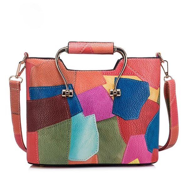 

contrasting women's bags fashion ladies portable shoulder casual messenger