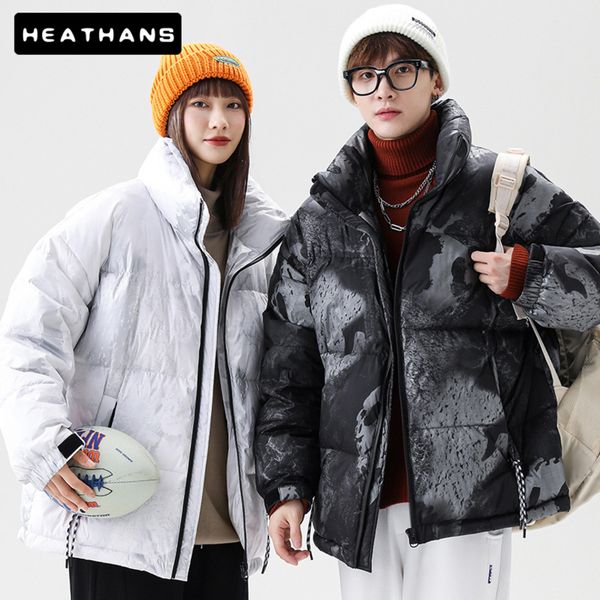 

men's duck down et, thick coat, warm, fashionable, neutral, winter, 90%, Black