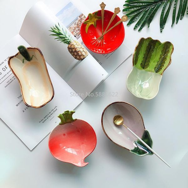 

bowls cute vegetables modeling bowl ceramic dish household vegetable restaurant fruit salad dessert creative dishes