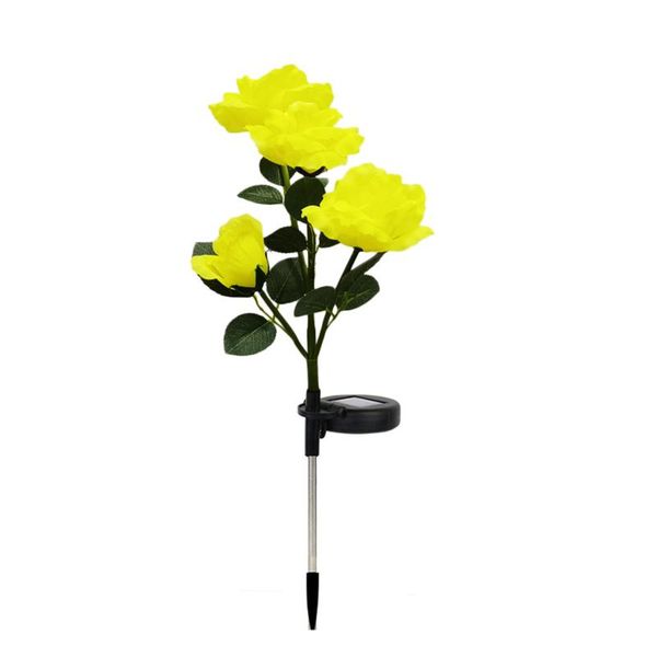 

head flower solar led decorative outdoor lawn lamp garden stake lights decorations