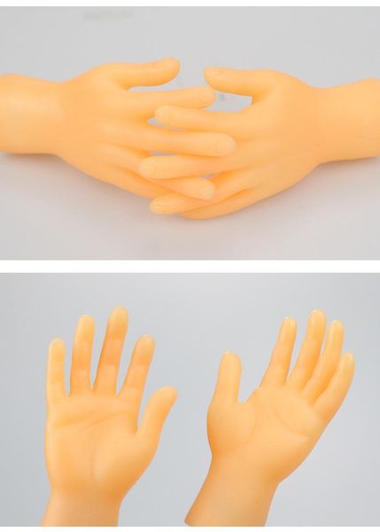 

cat toys teasing little plastic finger gloves interactive funny dog fake human hand durable pets 1 pair