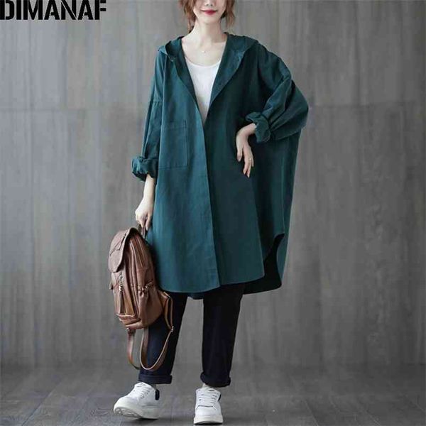 

autumn plus size women jacket coat hooded solid long sleeve button cardigan female casual basic oversize outwear 5xl 6xl 210531, Black;brown