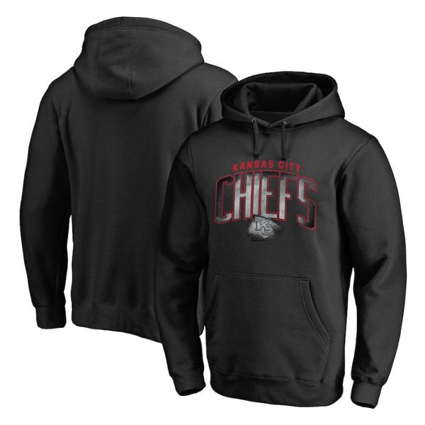 

men's hoodies & sweatshirts city men brand chiefs pro line by fanatics arch smoke pullover black hoodie