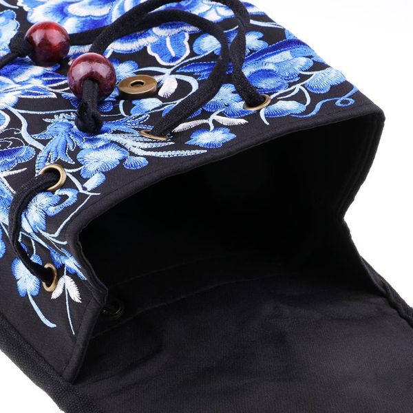 

storage bags canvas women backpack embroidery flower lady ethnic travel rucksack