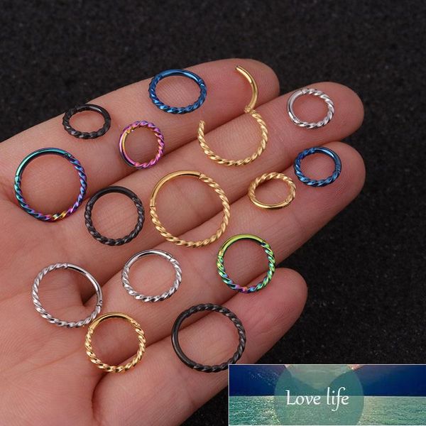 

6-12mm earring hoops tragus ear cartilage piercing nose ring jewelry, Golden;silver