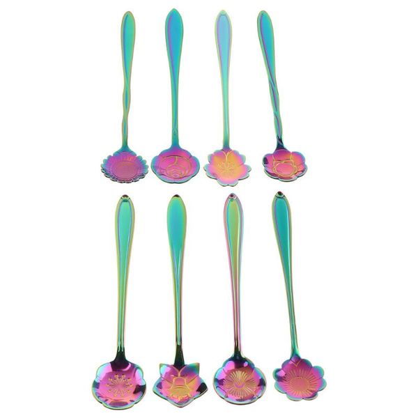 

flatware sets cocktail spoon 304 coffee tea long handle deert mixing