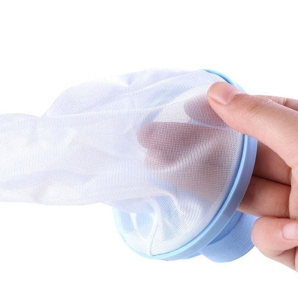 

pcs floating hair filtering mesh removal lint catcher prevent washing machine clogging for fluffy pet owner home accessories laundry bags