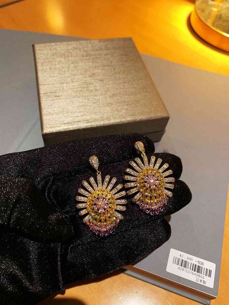 

stud earrings b family caibao skirt set with s925 silver, Golden;silver