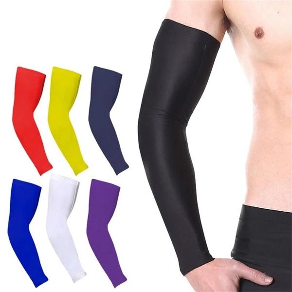 

high elastic basketball arm sleeve armband soccer volleyball elbow support brace cotovelo de basquete sport safety sports bracer & knee pads, Black;gray