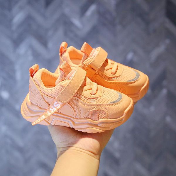 

spring autumn baby girls shoes mesh breathable children's leisure running trainer sneakers kids for 1-3years athletic & outdoor, Black