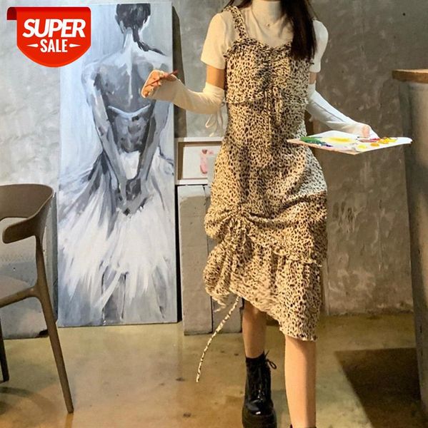 

[cookies and pure milk leopard] wild gentle, waist hips, bubble texture, wearing dresses #tb0d, White;black