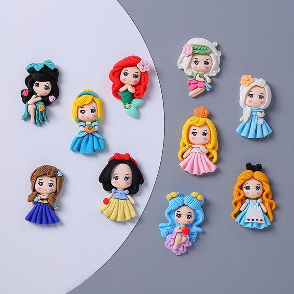 

fridge magnets cartoon princess headdress hairpin accessories diy mobile phone case refrigerator cup decoration material patch.