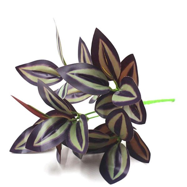 

decorative flowers & wreaths artificial plants green grass plastic wall garden home decoration fake plant leaves simulation