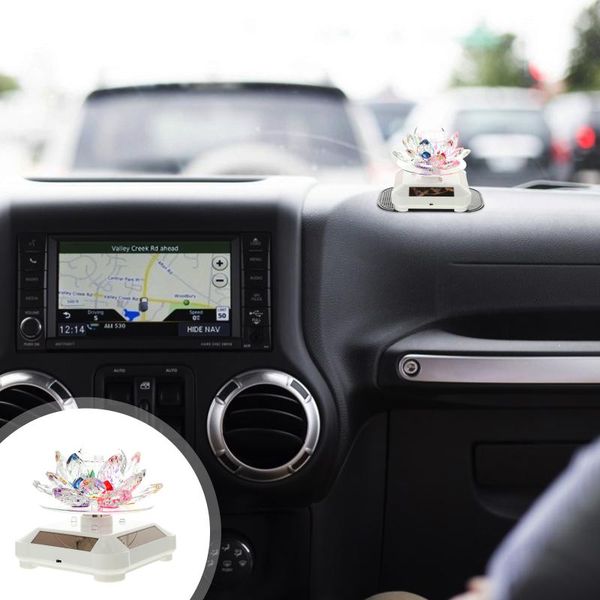 

interior decorations car decoration solar energy rotating crystal ornament
