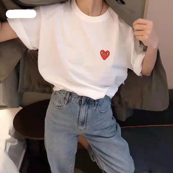 

women's knits & tees men's and t-shirts summer pure cotton short sleeve love pattern fashion r2rb, White