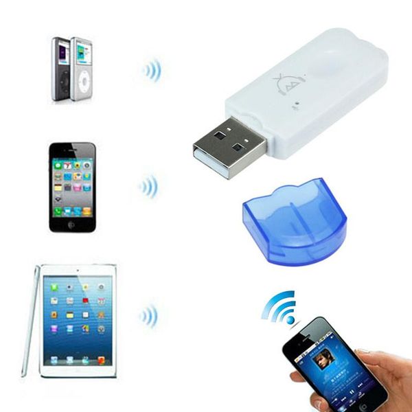 

hubs usb external bluetooth audio receiver adapter stick speaker transmitter small blue hat factory direct sales