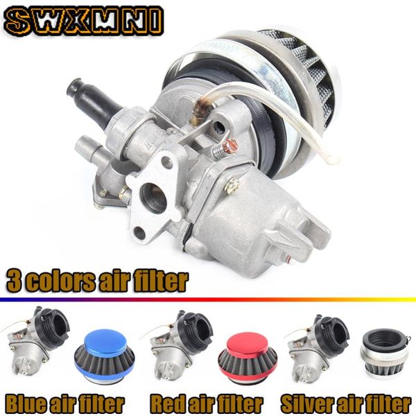

brand carburetor carb carby+steel 44mm air filter+ stack for 47cc 49cc mini moto dirt pocket bike atv quad go kart minimoto motorcycle fuel