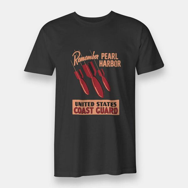 

remember pearl harbor world war ii men's t-shirt black, White;black
