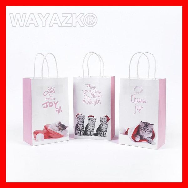 

shopping bags (2000pcs/lot) personlized christmas gift paper with custom pirnted