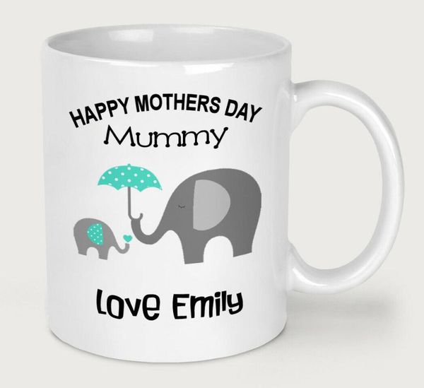 

mugs happy mothers day i love you mummy cute elephant coffee mug