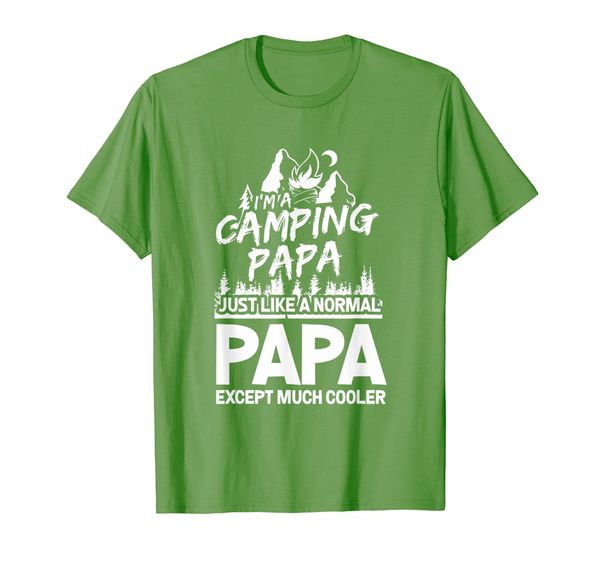 

im a camping papa funny camping themed shirts, White;black