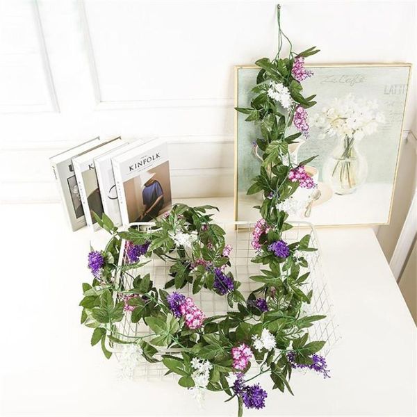 

decorative flowers & wreaths artificial flower silk hyacinth vine hanging fake for home garden romantic wedding decor simulation plant