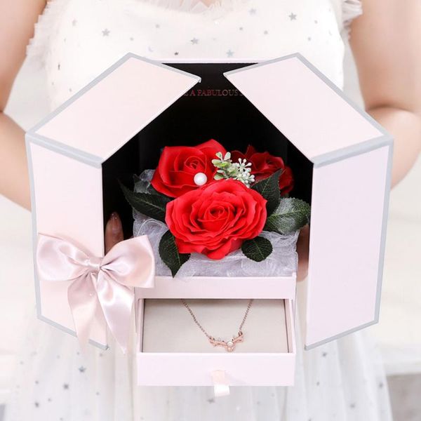 

gift wrap valentine's day box home decoration year flower storage