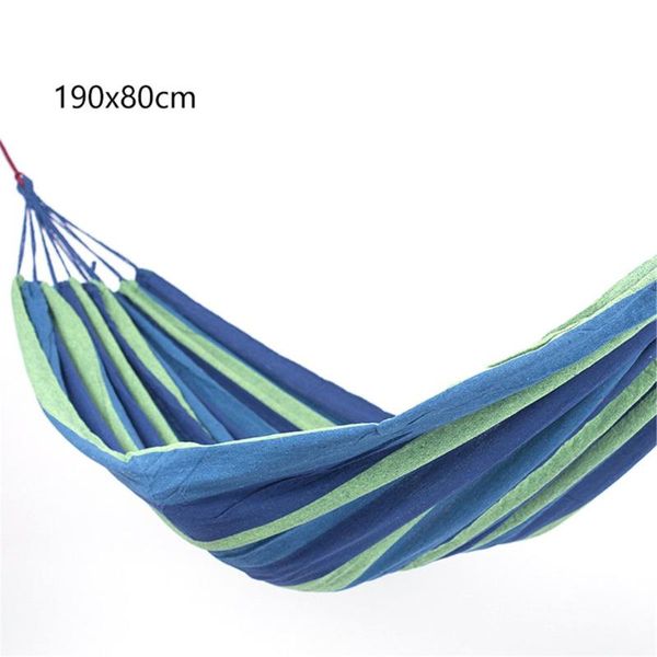 

outdoor hammock for one person colored canvas leisure camping strong anti-rollover pads