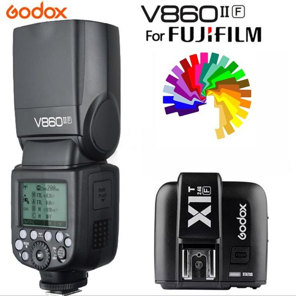 

godox v860iif camera flash light x1f trigger wirelessl 2.4g for speedlight li-ion battery studio flashes