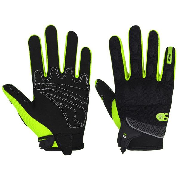 

cycling gloves wear resistant shockproof full finger touch screen outdoor sports summer road racing bicycle accessories, Black