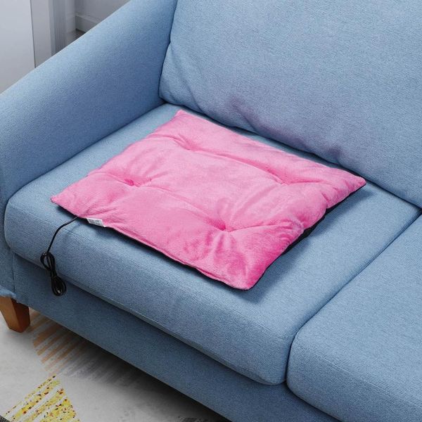 

cushion/decorative pillow usb heating pad car seat cushion 42x42cm universal home office sofa chair stool heated winter warm truck