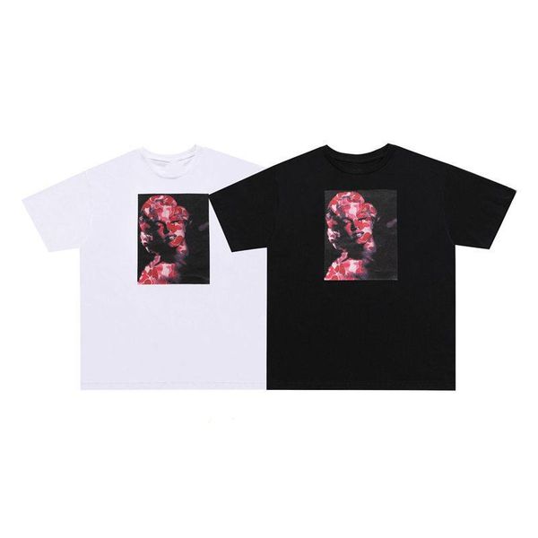 

famous men's designer tee character print street round neck comfortable summer black and white s-xxl size, White;black