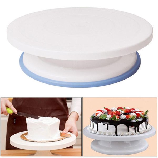

baking & pastry tools 6pcs/set platform cupcake rotating plate revolving cake bakeware kitchen 10 inch stand craft turntable set