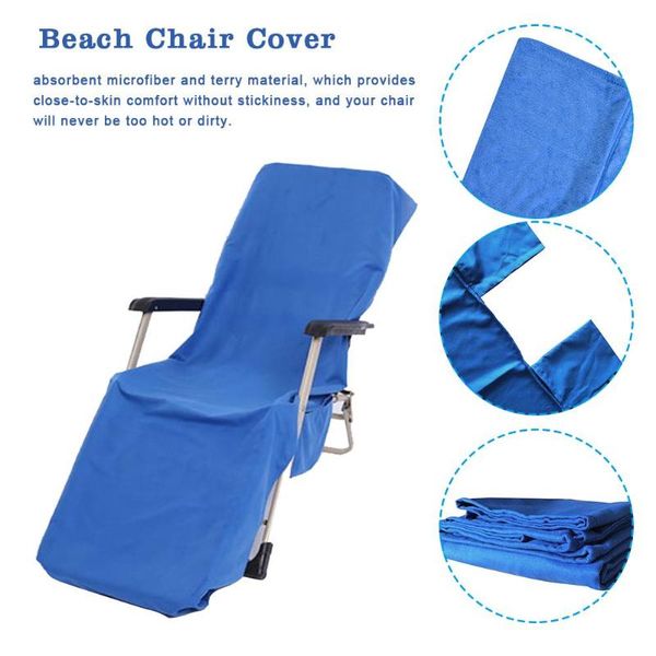 

chair covers beach lounge towel cover microfiber pool with pockets holidays