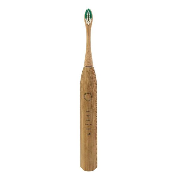 

1set sonic bamboo electric toothbrush waterproof ultrasonic automatic tooth brush with 3 soft head oral hygiene clean smart