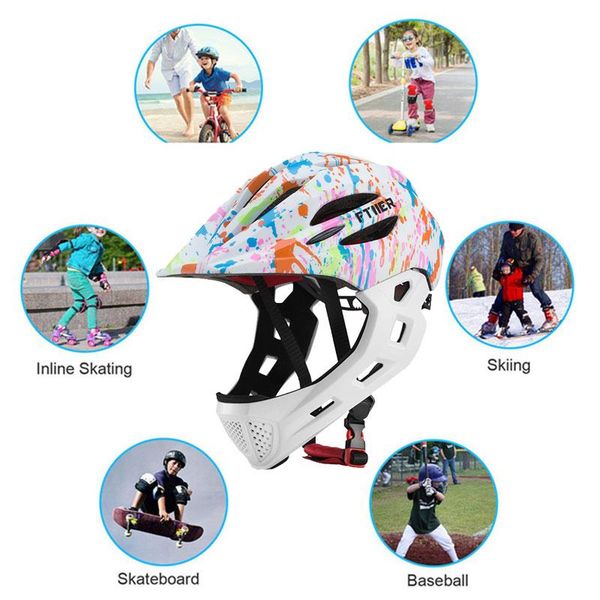 

cycling helmets children bike helmet visor 5 color eps personalities portable durable outdoor sport protection casque