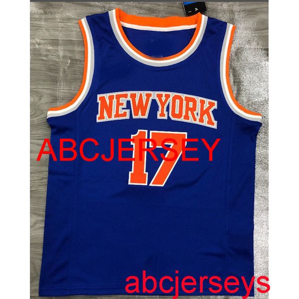 

17# lin blue basketball jersey embroidery xs-5xl 6xl, Black