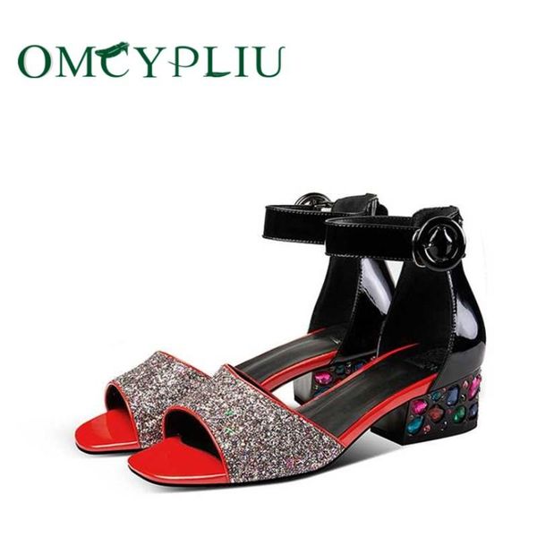 

women sandals 2021 summer open toe high heels female shoes elegant ladies shoe woman rhinestone sandales sandalias mujer, Black