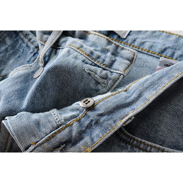 

women's jeans vintage 90s women straight leg asymmetric waist loose high fashion casual summer denim pants, Blue